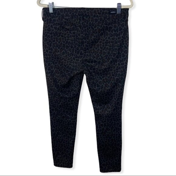 Nordstrom Liverpool Madonna Knit Cheetah Print Legging Brown Boho Size 8 or 29 - Picture 5 of 11